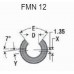 Линейные подшипники - Линейный подшипник FMN12 FLI от производителя FLI