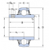 Корпусные подшипники - Подшипник YAR206-2F SKF от производителя SKF