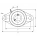 Фланцевые подшипниковые узлы - Подшипниковый узел UCFL204 ISB от производителя ISB