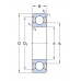 Шариковые подшипники - Подшипник 6000-2Z/C3LHT23 SKF от производителя SKF